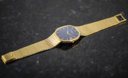 Patek Philippe 3605 Ellipse d'or Date blue dial PP Servicerechnung 2008 Image 3