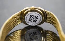 Patek Philippe 3605 Ellipse d'or Date blue dial PP Servicerechnung 2008 Image 6