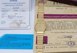 Piaget 7661 C 701 sehr seltene Vintage Polo Gelbgold Full Set unpoliert Abbildung 12