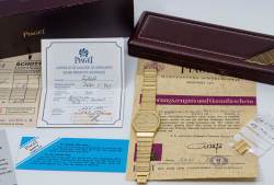 Piaget 7661 C 701 sehr seltene Vintage Polo Gelbgold Full Set unpoliert Abbildung 22