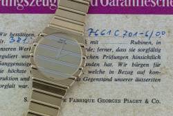 Piaget 7661 C 701 sehr seltene Vintage Polo Gelbgold Full Set unpoliert Abbildung 3