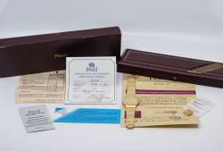 Piaget 7661 C 701 sehr seltene Vintage Polo Gelbgold Full Set unpoliert Abbildung 4