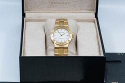 Bulgari LCV 35 G Diagono Gelbgold original Goldarmband 170 gr Full Set Image 11