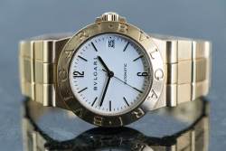 Bulgari LCV 35 G Diagono Gelbgold original Goldarmband 170 gr Full Set Image 3