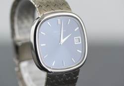 Patek Philippe 3604 sehr seltene Ellipse D'Or TV Screen blue dial Weißgold Image 11