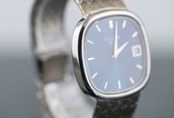 Patek Philippe 3604 sehr seltene Ellipse D'Or TV Screen blue dial Weißgold Image 13