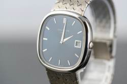 Patek Philippe 3604 sehr seltene Ellipse D'Or TV Screen blue dial Weißgold Image 14