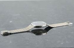 Patek Philippe 3604 sehr seltene Ellipse D'Or TV Screen blue dial Weißgold Image 8