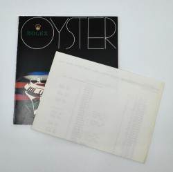 Rolex Oyster Uhren Katalog sehr selten von 1977 in dänisch mit Preisliste 1980 Image 5