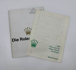 Rolex Oyster Katalog extrem selten von 1971 in deutsch mit Preisliste 1971 Image 4