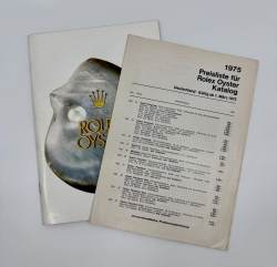 Rolex Oyster Katalog sehr selten von 1975 in deutsch mit Preisliste 1975 Image 4