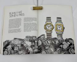 Cartier Uhren Katalog & Beschreibung extrem selten von 1982 in deutsch Image 4
