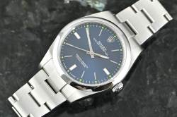 Rolex 114300 Oyster Perpetual 39 blue dial Stahl LC100 Zertifikat 2017 Abbildung 3