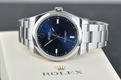 Rolex 114300 Oyster Perpetual 39 blue dial Stahl LC100 Zertifikat 2017 Abbildung 5