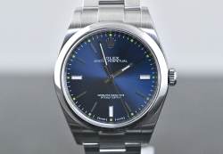 Rolex 114300 Oyster Perpetual 39 blue dial Stahl LC100 Zertifikat 2017 Abbildung 9