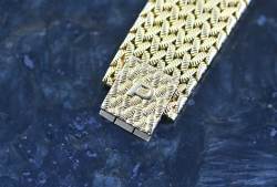 Piaget 9862 D 3 seltene Vintage Dress Watch Lapislazuli Dial Gelbgold Abbildung 6