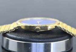 Piaget 9862 D 3 seltene Vintage Dress Watch Lapislazuli Dial Gelbgold Abbildung 8