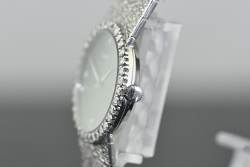 Piaget 9706 A 6 seltene Vintage Dress Watch Diamant Onyx / Diamond Dial mit Zertifikat Image 13