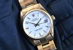 Rolex 6827 Vintage Datejust 31 white dial tolle Oxidation unpoliert Gelbgold Abbildung 5
