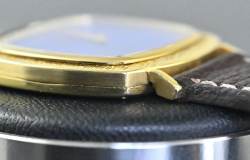 Piaget 12434 sehr seltene TV Screen perfektes Lapislazuli dial Gelbgold Abbildung 8