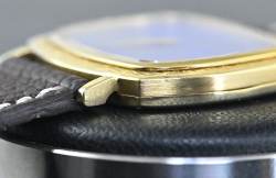 Piaget 12434 sehr seltene TV Screen perfektes Lapislazuli dial Gelbgold Abbildung 9