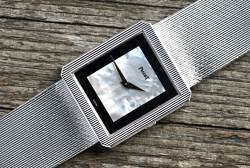 Piaget 9154 seltene Vintage Protocole Perlmutt / Onyx Dial orig. Weißgold Armband Image 14