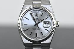 Rolex 19019 sehr seltene Vintage Day-Date Oysterquartz Weißgold Collectors Full Set Image 13