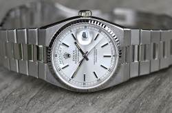 Rolex 19019 sehr seltene Vintage Day-Date Oysterquartz Weißgold Collectors Full Set Image 19