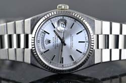 Rolex 19019 sehr seltene Vintage Day-Date Oysterquartz Weißgold Collectors Full Set Image 21