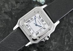 Cartier 2960 Vintage Santos Carrée Spider Dial Automatik Stahl Abbildung 10