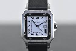Cartier 2960 Vintage Santos Carrée Spider Dial Automatik Stahl Abbildung 5