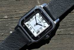 Cartier 2960 Vintage Santos Carrée Spider Dial Automatik Stahl Abbildung 7