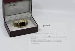 Piaget 14101 C 10 extrem seltene Beta 21 mit einmaligem Hawk Eye Dial orig. Goldband Abbildung 4