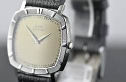 Piaget 12423 seltene TV Screen Dress Watch Automatik Kal. 12P Weißgold Image 10
