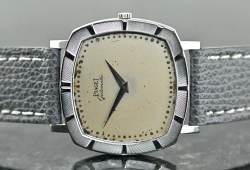 Piaget 12423 seltene TV Screen Dress Watch Automatik Kal. 12P Weißgold Image 3