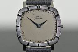 Piaget 12423 seltene TV Screen Dress Watch Automatik Kal. 12P Weißgold Image 6
