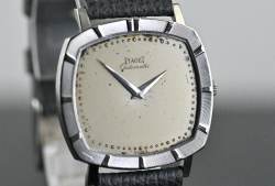 Piaget 12423 seltene TV Screen Dress Watch Automatik Kal. 12P Weißgold Image 7