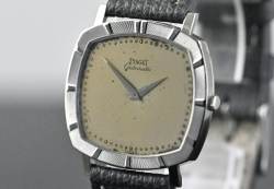 Piaget 12423 seltene TV Screen Dress Watch Automatik Kal. 12P Weißgold Image 8