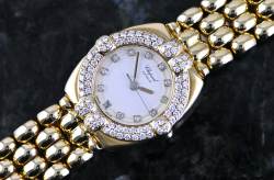 Chopard 5229 32/5120/11 Gstaad Diamant Lünette Gelbgold orig. Goldband Abbildung 11