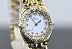 Chopard 5229 32/5120/11 Gstaad Diamant Lünette Gelbgold orig. Goldband Abbildung 7