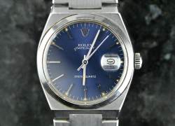 Rolex 17000 seltene Datejust Oysterquartz MK 1 / erste Serie blue dial unpoliert Abbildung 3