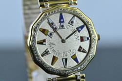 Corum 44.810.65 V067 A012 seltene Admirals Cup Diamant orig. Goldband Abbildung 9