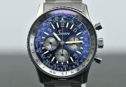 Sinn 903 sehr seltener Vintage Navigationschronograph blue & purple dial Titan Abbildung 7