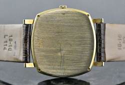 Piaget 13423 seltene Vintage TV Screen Date Automatik Gelbgold Abbildung 5