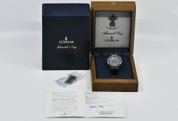 Corum 99.810.31 V-52 seltene Admiral's Cup blue Stahl & Gold Full Set 1993 Abbildung 4