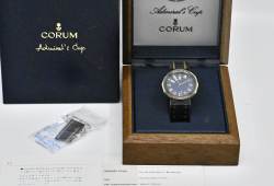 Corum 99.810.31 V-52 seltene Admiral's Cup blue Stahl & Gold Full Set 1993 Abbildung 7