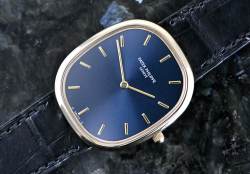 Patek Philippe 3738 Ellipse D'Or blue dial Gelbgold orig. Zertifikat WEMPE Deutschland 1993 Abbildung 11