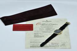 Patek Philippe 3738 Ellipse D'Or blue dial Gelbgold orig. Zertifikat WEMPE Deutschland 1993 Abbildung 4
