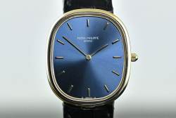 Patek Philippe 3738 Ellipse D'Or blue dial Gelbgold orig. Zertifikat WEMPE Deutschland 1993 Abbildung 7