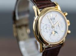 Patek Philippe 3970 Ewiger Kalender Chronograph 3. Serie PP Service Juli 26 sealed Full Set Abbildung 19
